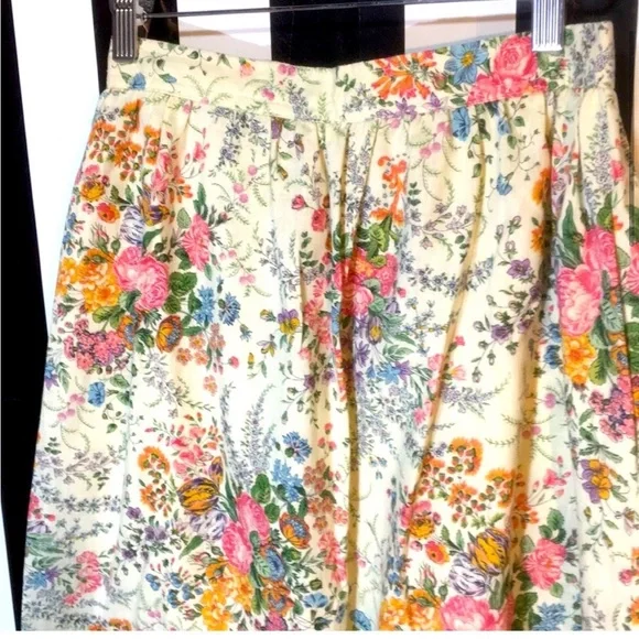 Vintage floral midi a line skirt - Picture 16 of 16